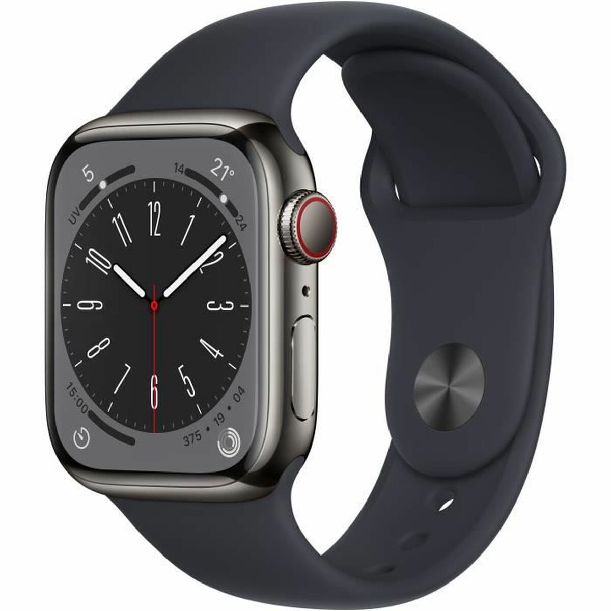 Smartwatch Apple WATCH SERIES 8 4G WatchOS 9 Zwart aanbieding
