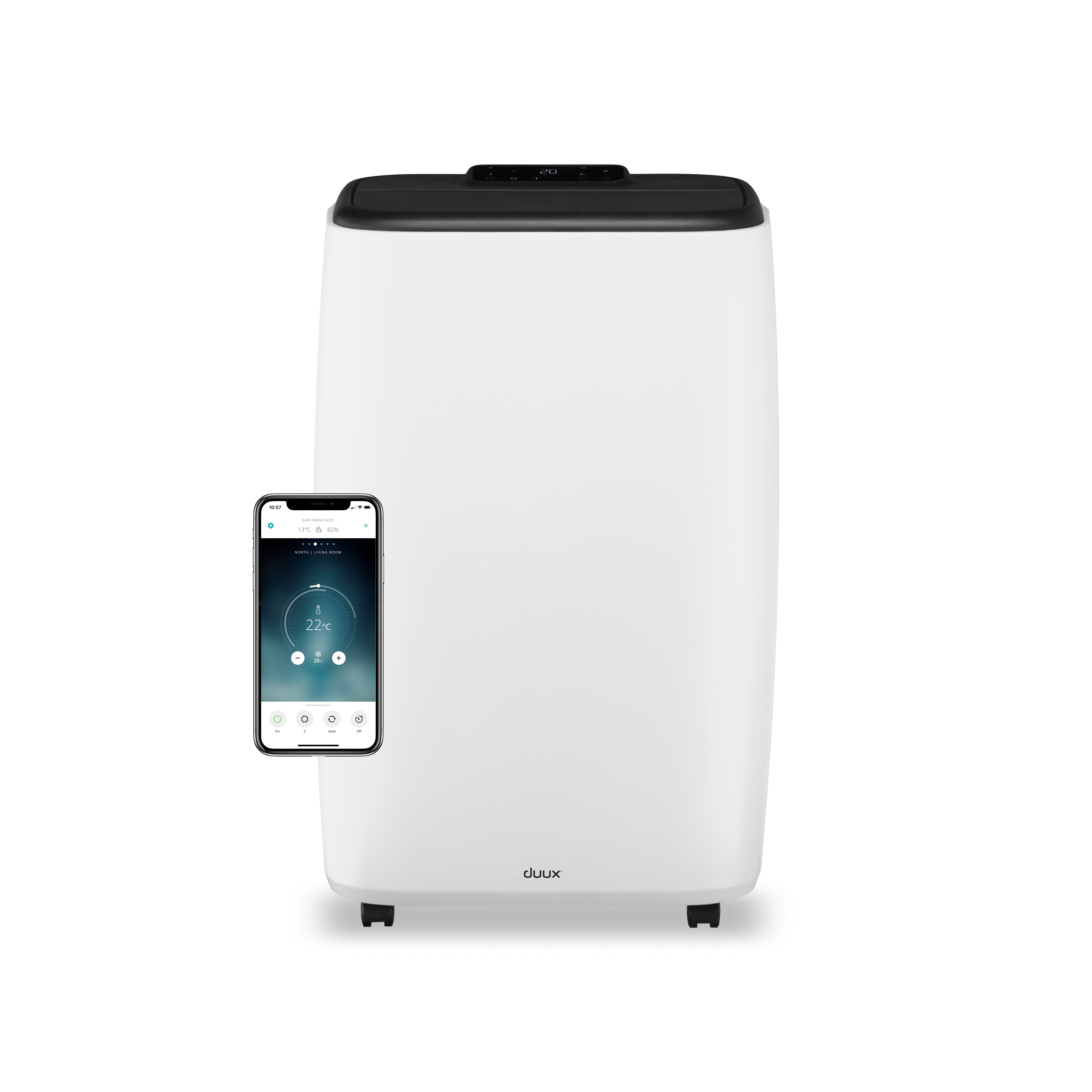 Duux DXMA11 North Smart Mobile 14.000 BTU Mobiele airco Wit aanbieding