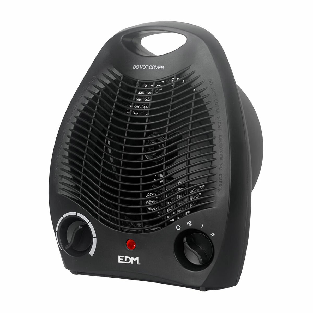 Draagbare elektrische mini-kachel EDM Zwart 1000 - 2000 W aanbieding