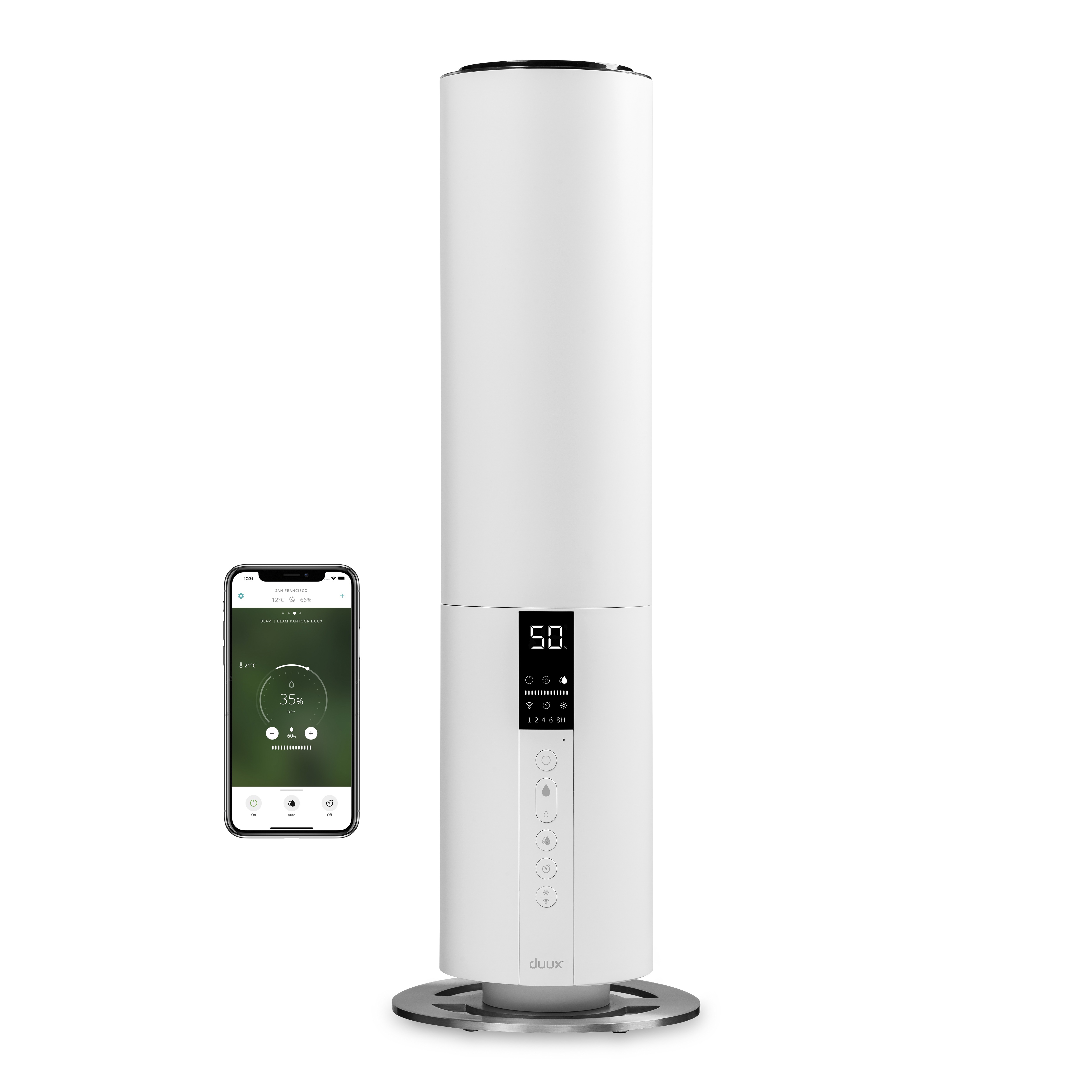 Duux Beam Smart Ultrasonic Gen2 Luchtbevochtiger Wit aanbieding