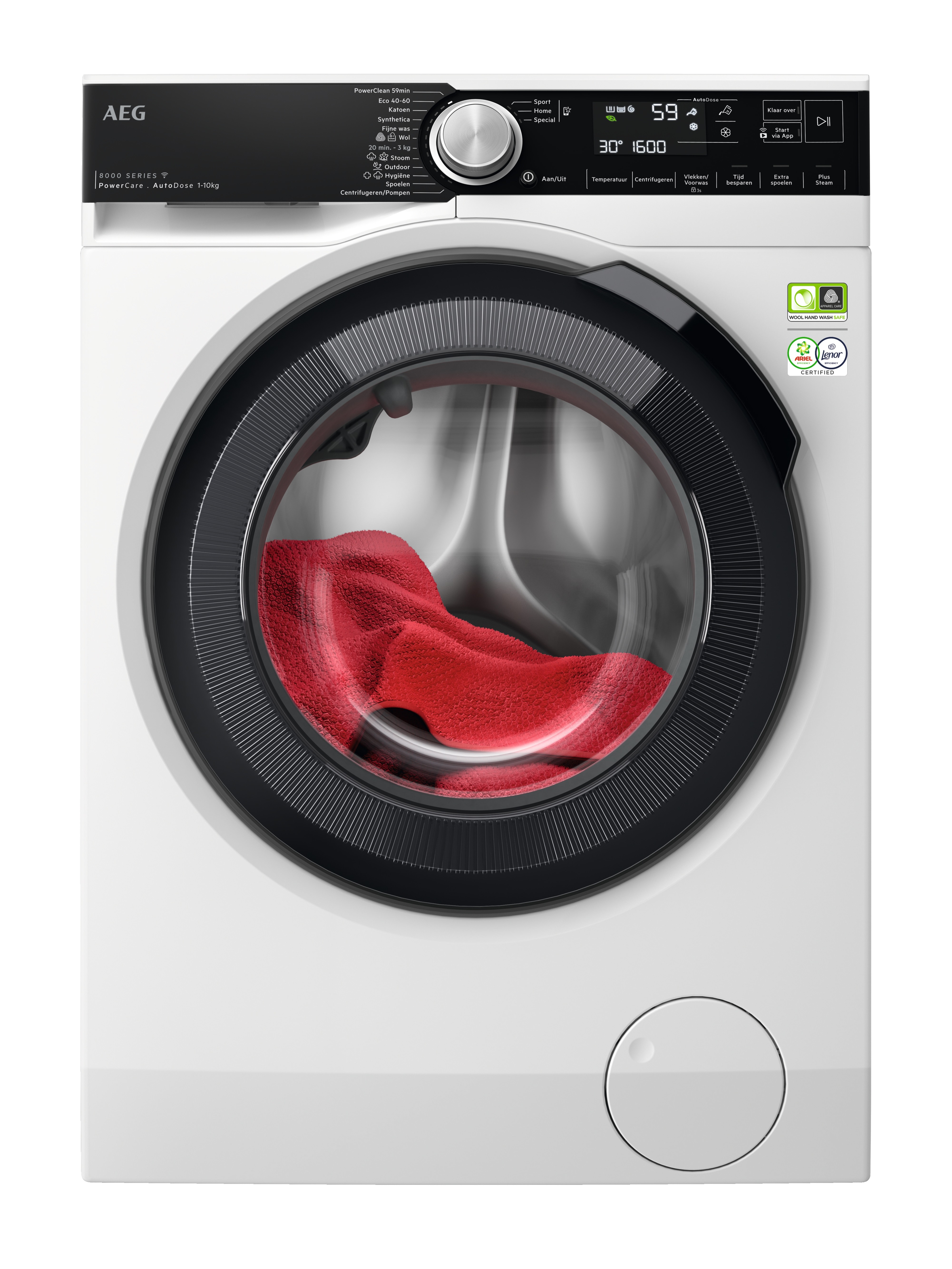 AEG LR8MUNSTER PowerCare AutoDose Wasmachine Wit aanbieding