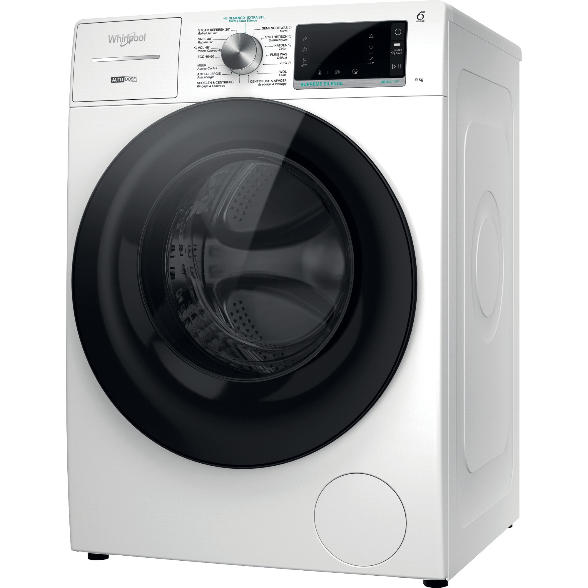 Whirlpool W8 W946WB BE Wasmachine Wit aanbieding