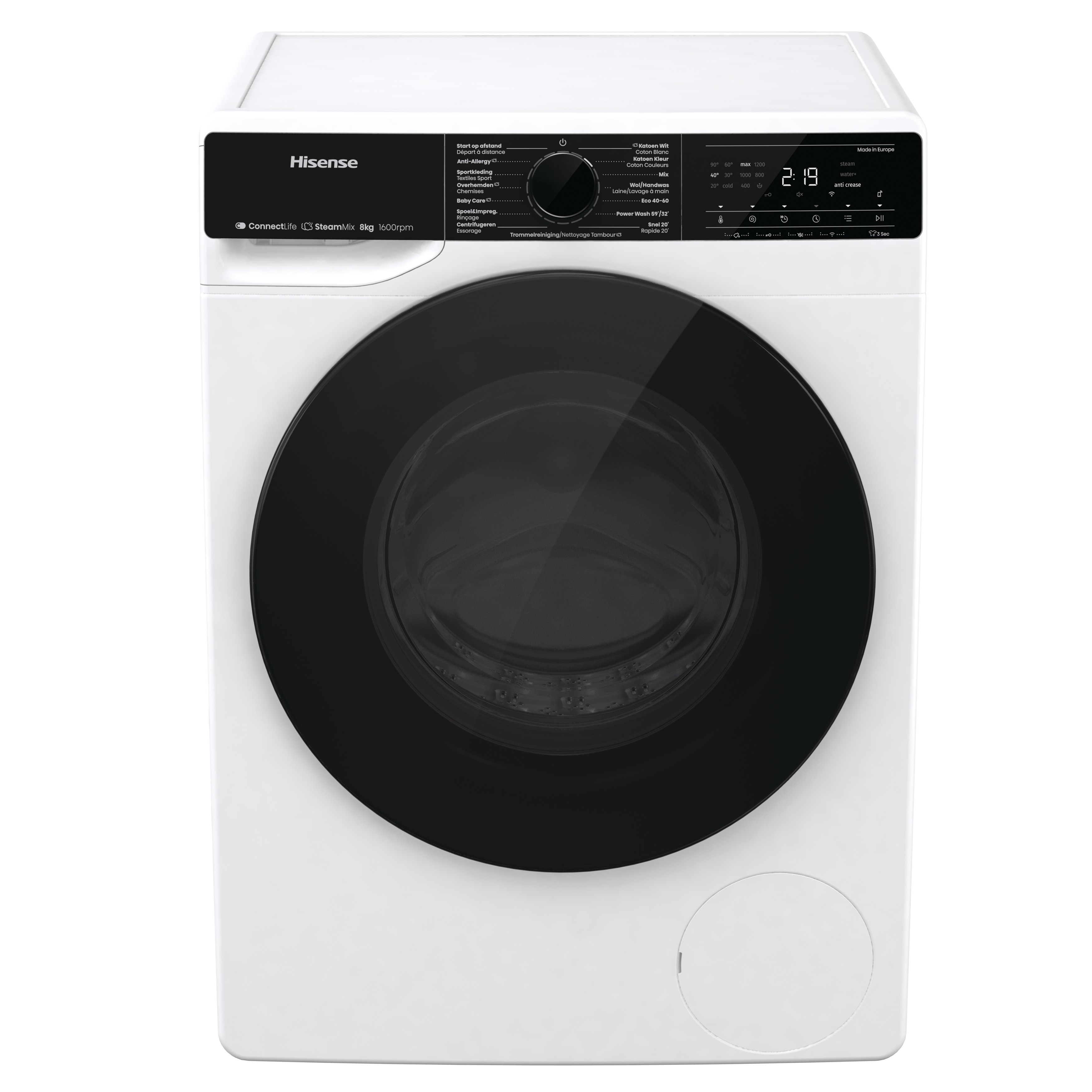 Hisense WF5V863BW Wasmachine aanbieding