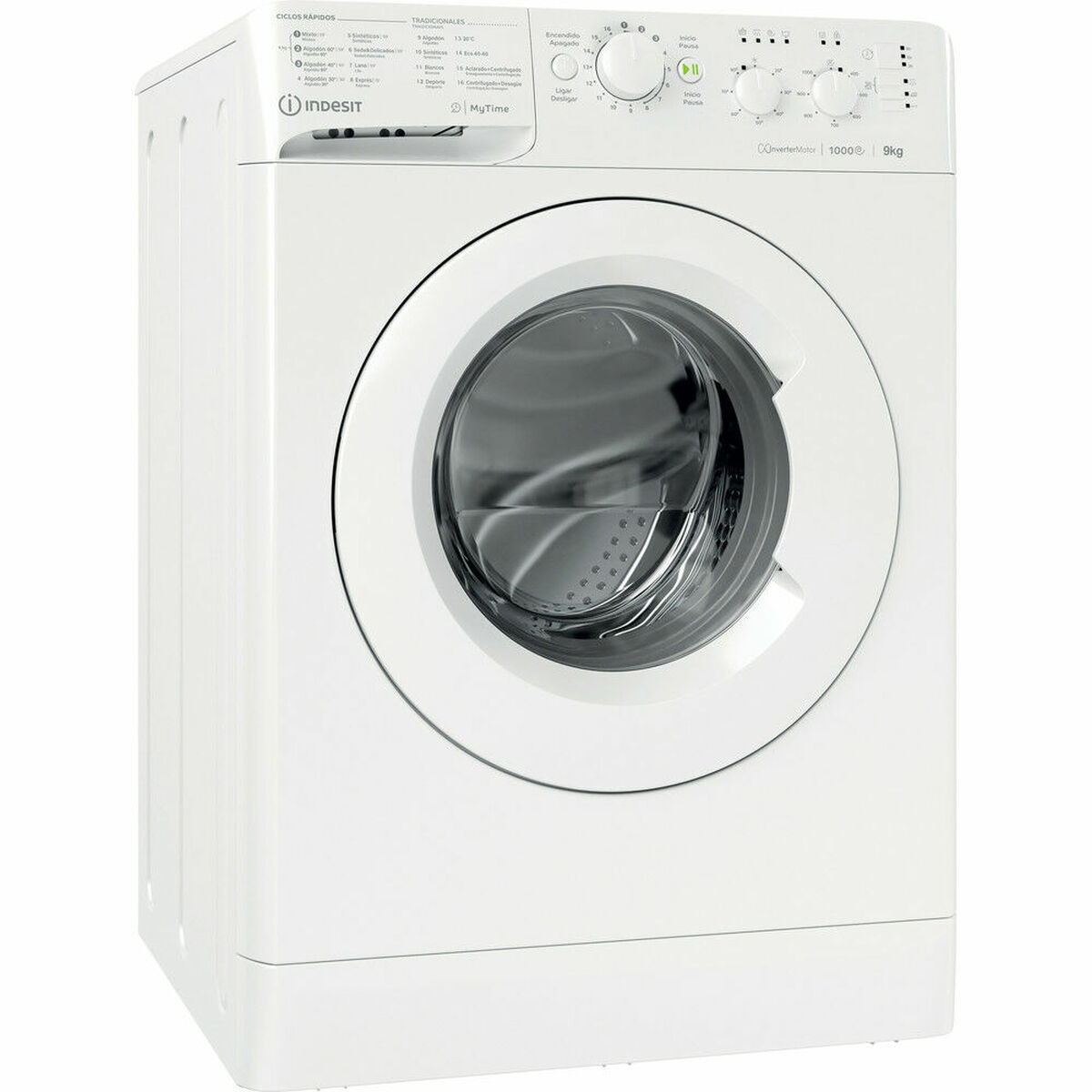 Wasmachine Indesit MTWC91083WSPT 1000 rpm Wit 9 kg aanbieding