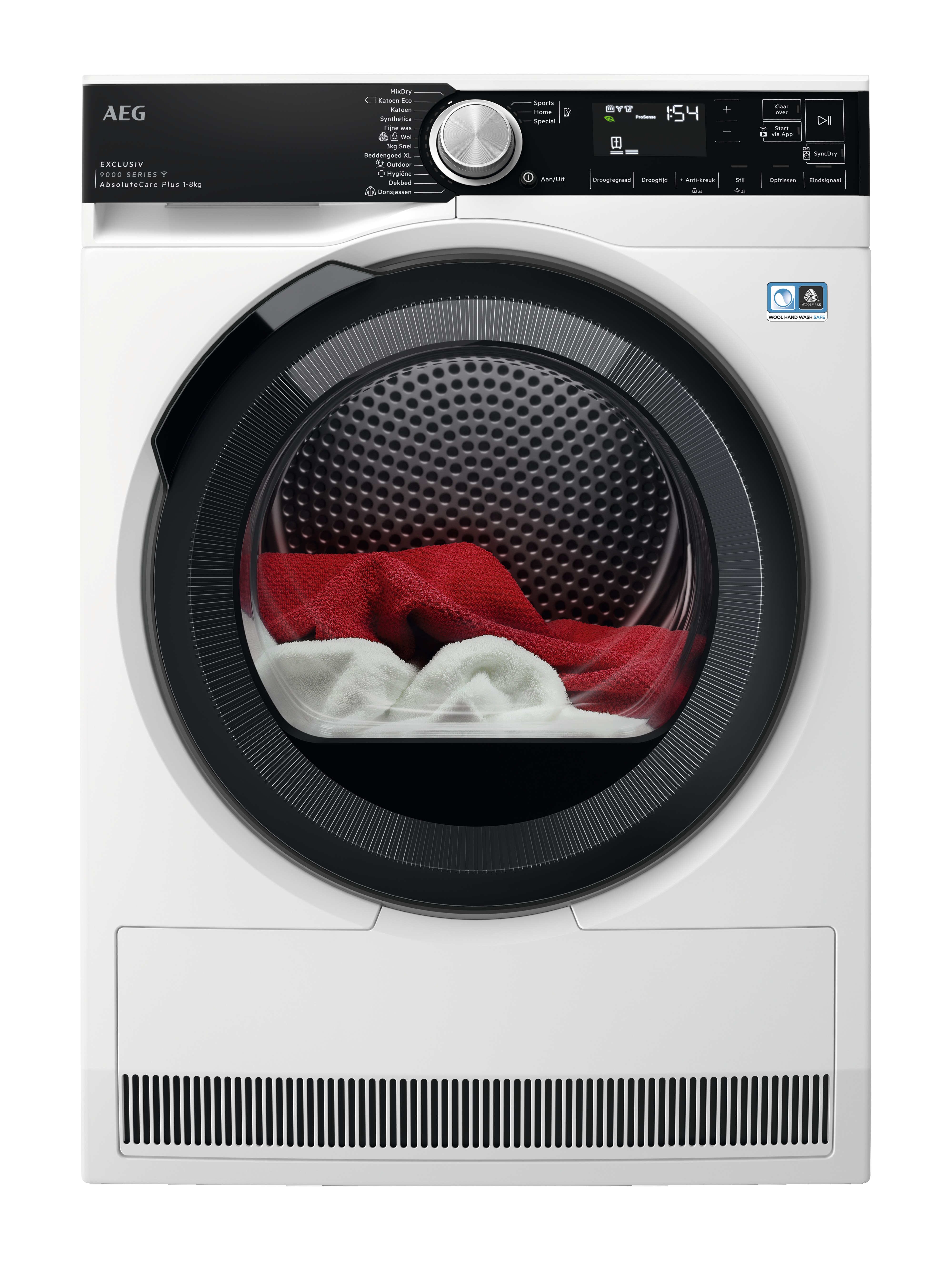 AEG TR9BADEN AbsoluteCare Plus Warmtepompdroger Wit aanbieding