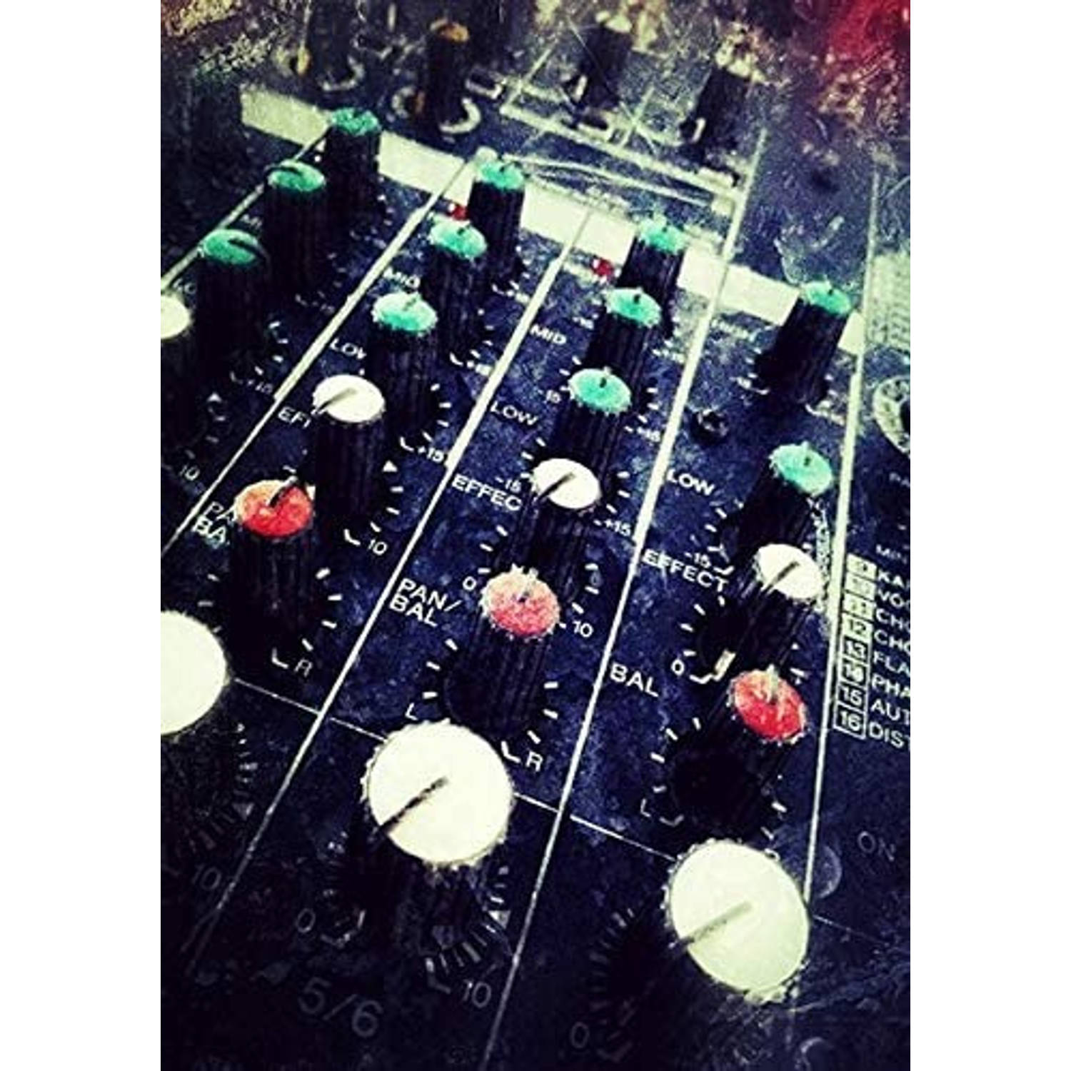 Exclusive Edition tapijt Audio Mixer 195 x 135 cm polyester zwart aanbieding