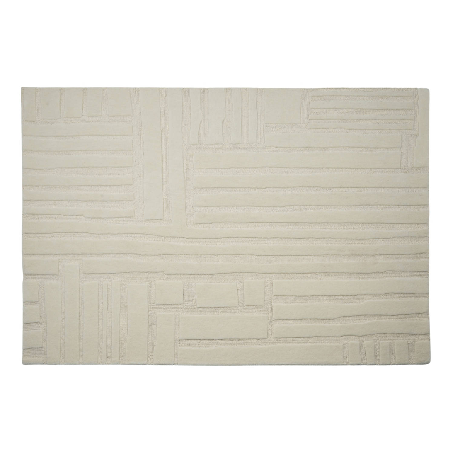 Giga Meubel - Vloerkleed Rechthoek - Beige Wol - 200x300x2cm - Novi aanbieding