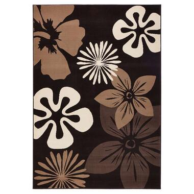 Hanse Home vloerkleed Flora - bruin - 200x290 cm - Leen Bakker aanbieding