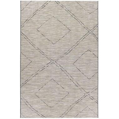 Vloerkleed Ribe - grijs - 120x170 cm - Leen Bakker aanbieding