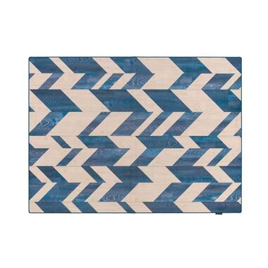 Tarkett vloerkleed Finally Vinyl™ Visgraat - blauw - 166x196 cm - Leen Bakker aanbieding