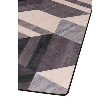 Tarkett vloerkleed Finally Vinyl™ Zeshoek - grijs - 166x196 cm - Leen Bakker aanbieding