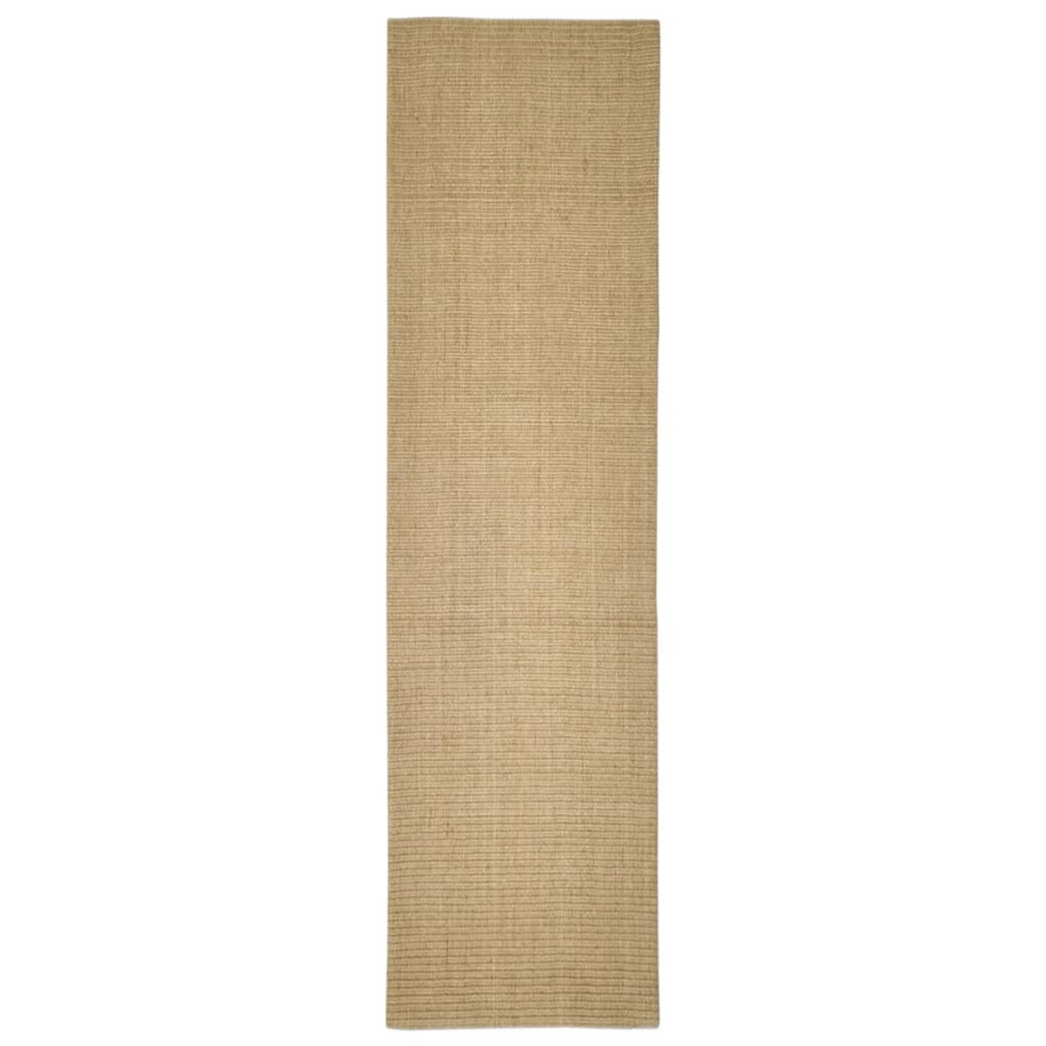 The Living Store Sisal Vloerkleed - 66 x 250 cm - Anti-slip - Duurzaam aanbieding