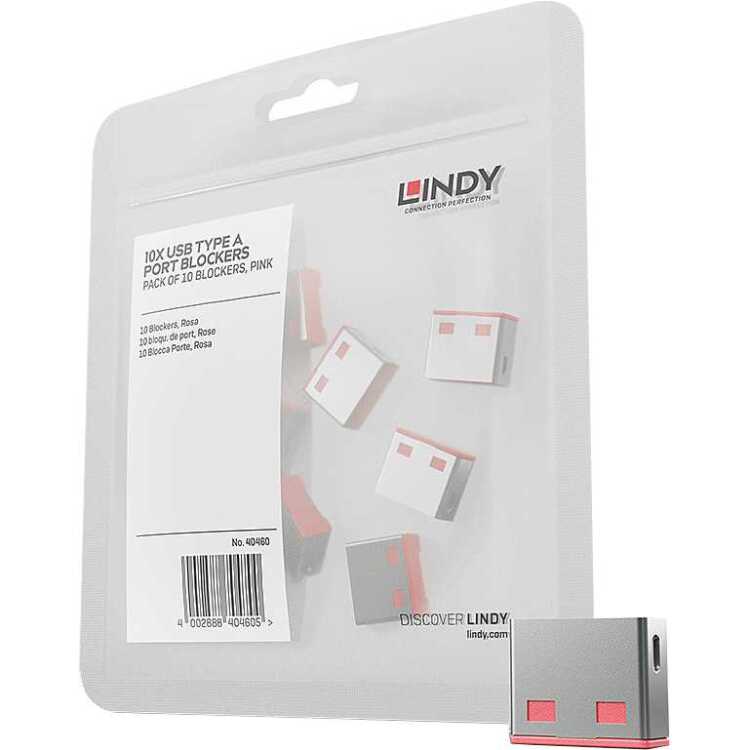 Lindy USB Port Blocker diefstalbeveiliging 10-pack aanbieding