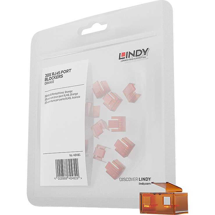 Lindy RJ45 Port Blocker diefstalbeveiliging 20 stuks aanbieding