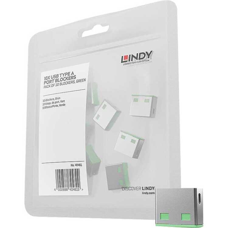 Lindy USB Port Blocker diefstalbeveiliging 10-pack aanbieding