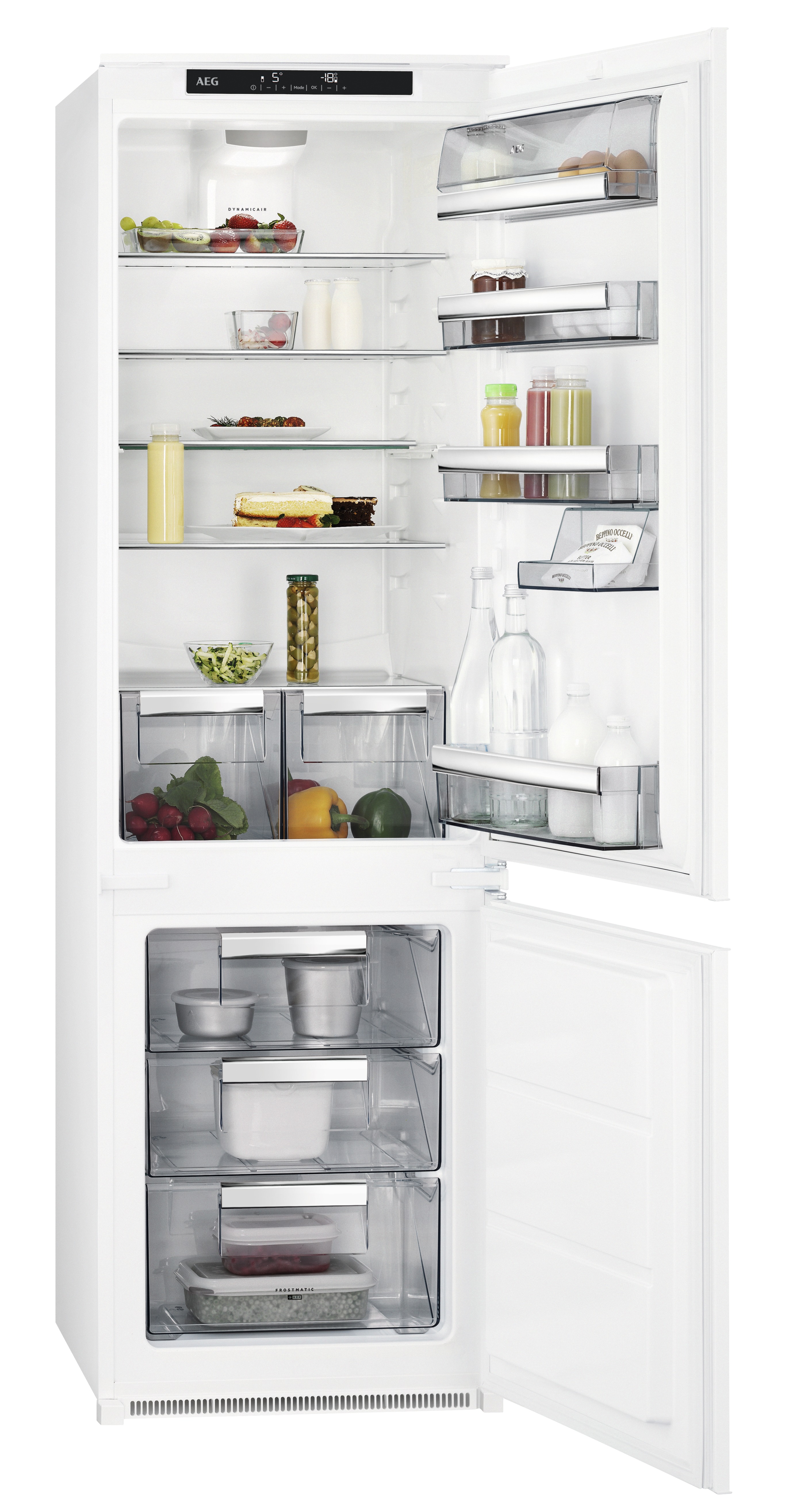 AEG SCE818D3FS Inbouw koel-vriescombinatie Wit aanbieding