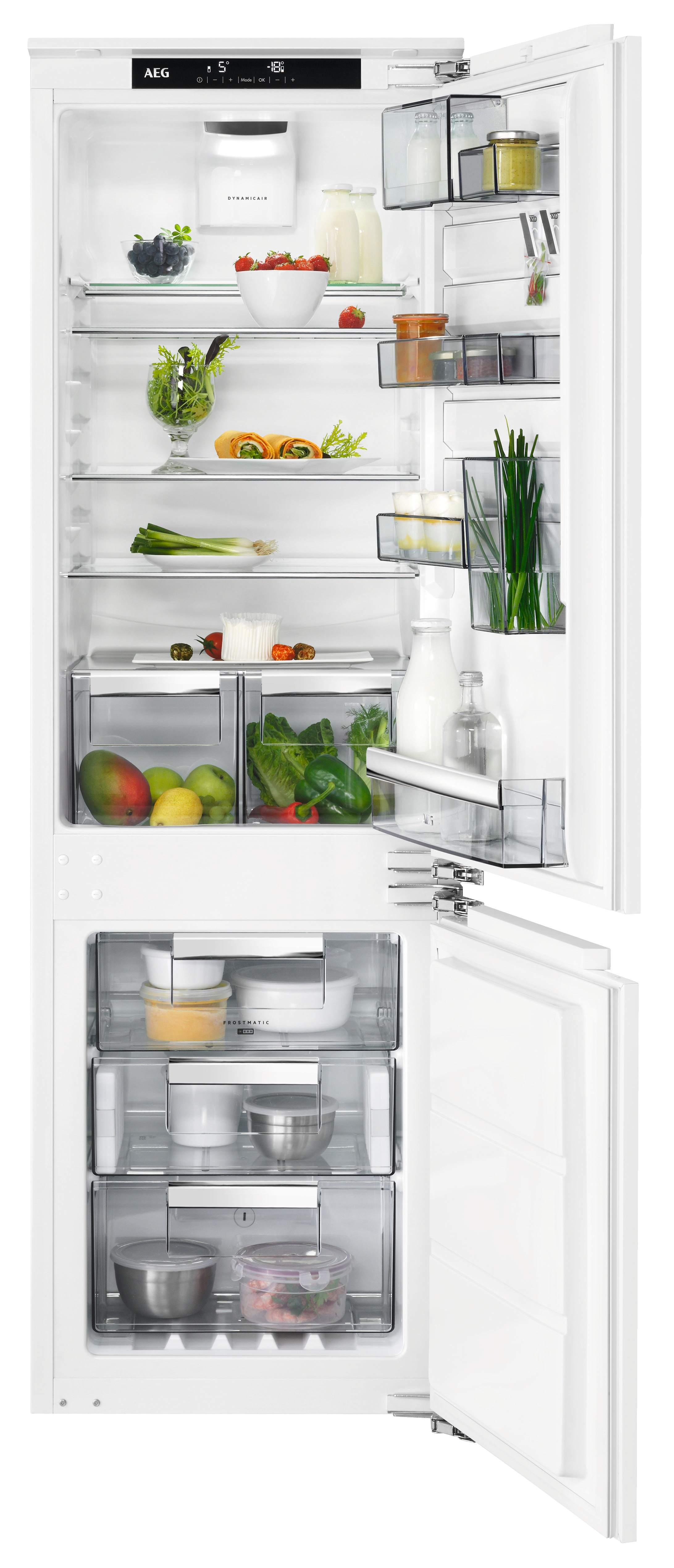 AEG SCE818E5TC Koel-vriescombinatie Wit aanbieding