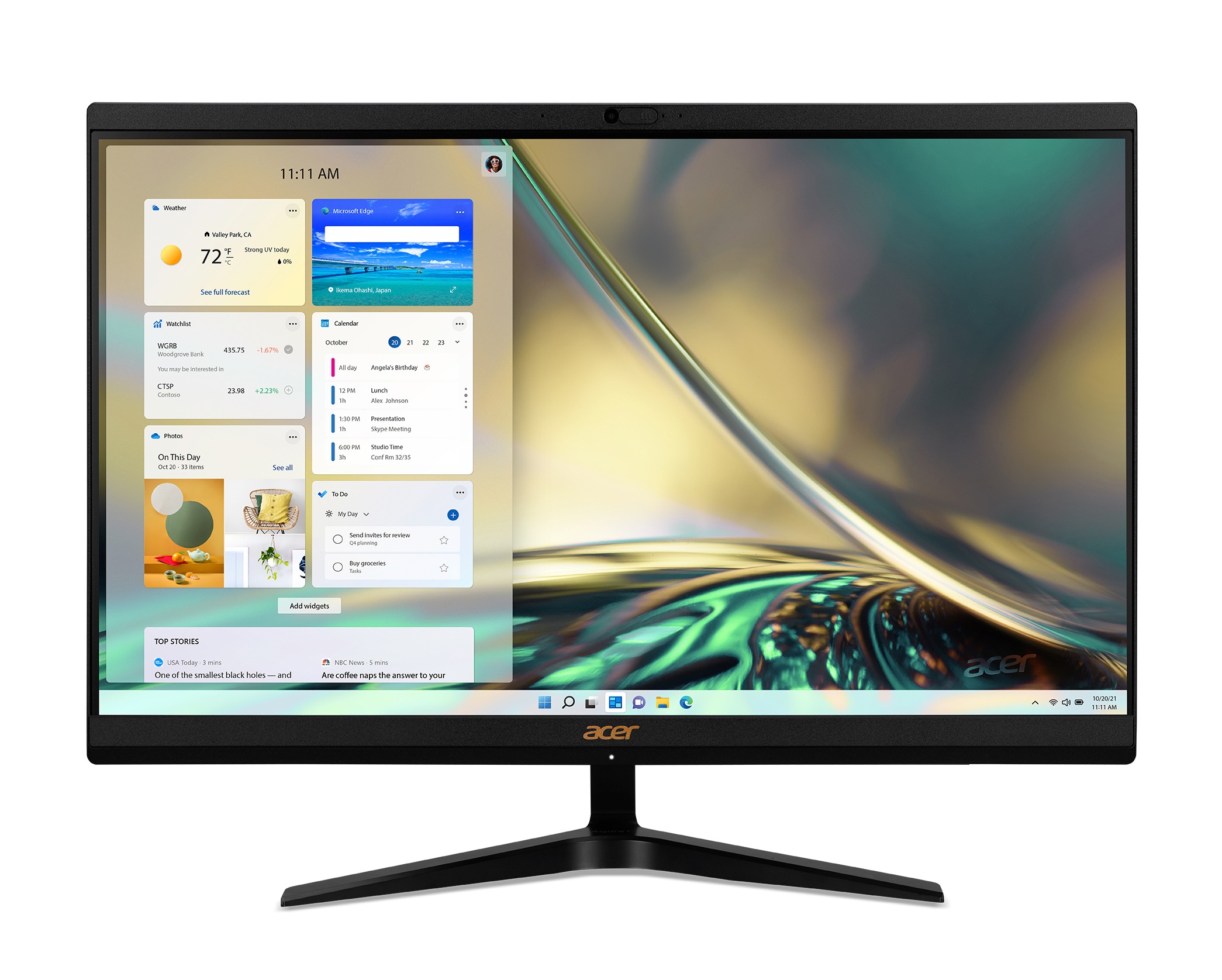 Acer Aspire C24 (1700 I5216 NL) All-in-one PC Zwart aanbieding