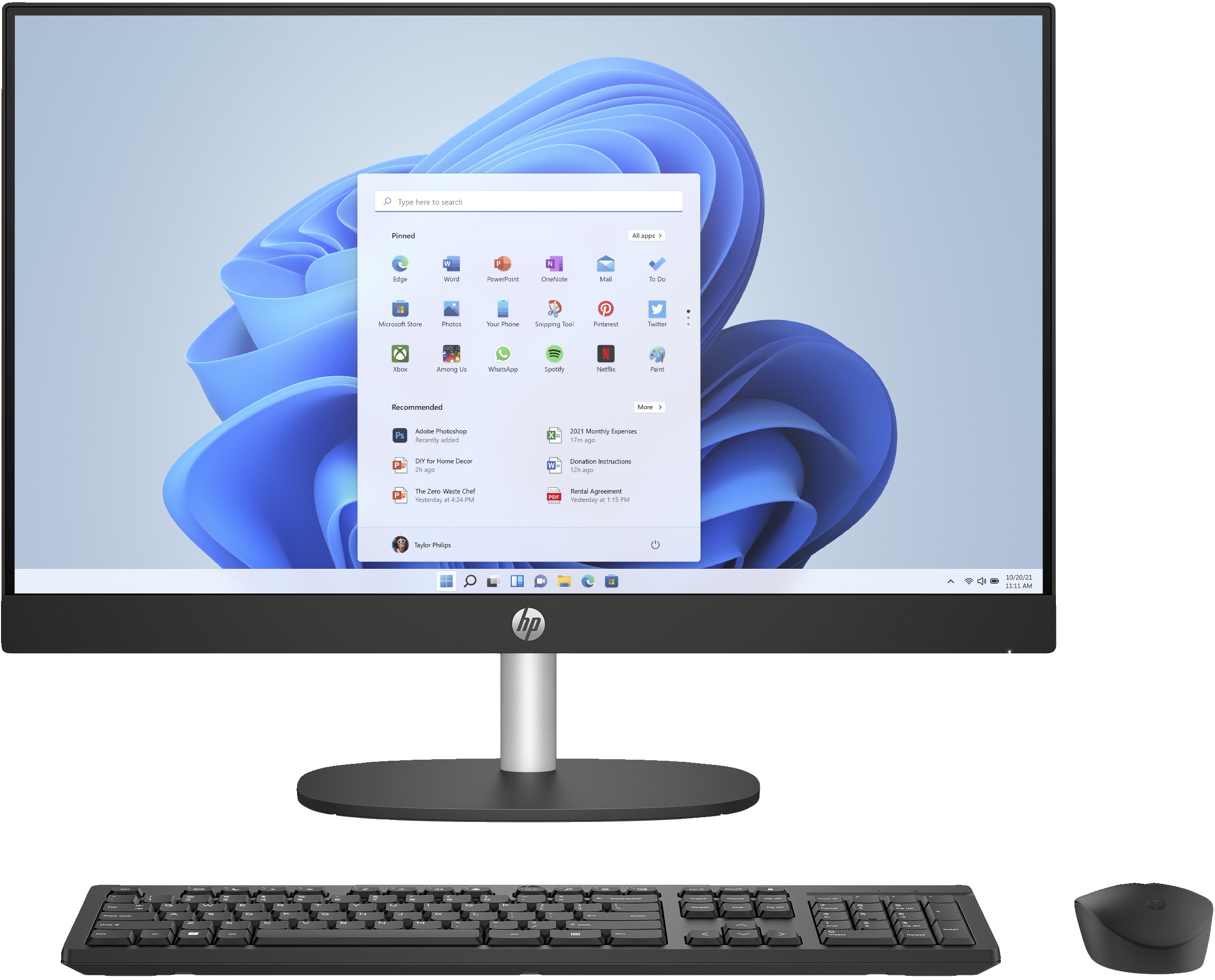 HP 24-cr0055nd All-in-one PC Zwart aanbieding