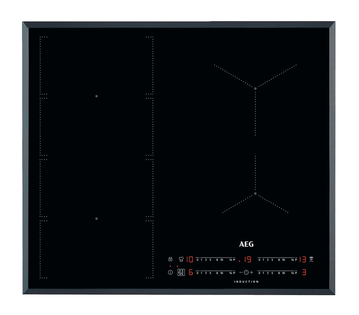 AEG IKE6447SFB Inductie inbouwkookplaat Zwart aanbieding