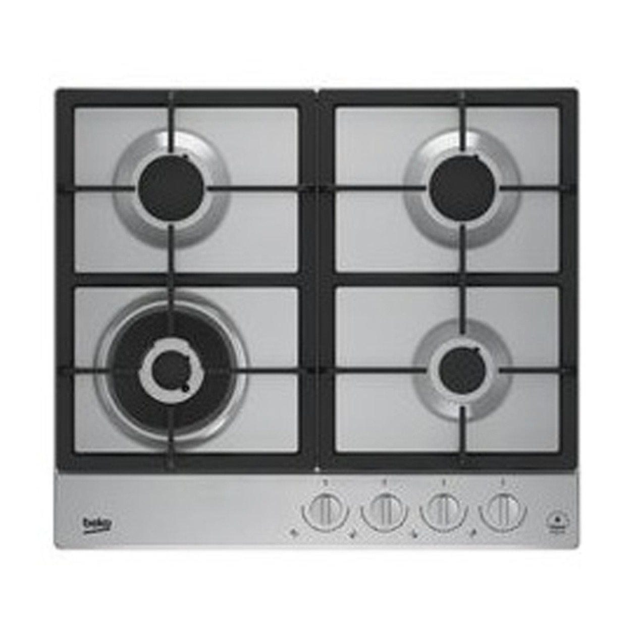 Beko HIAW64325SXNL Gas inbouwkookplaat Zilver aanbieding