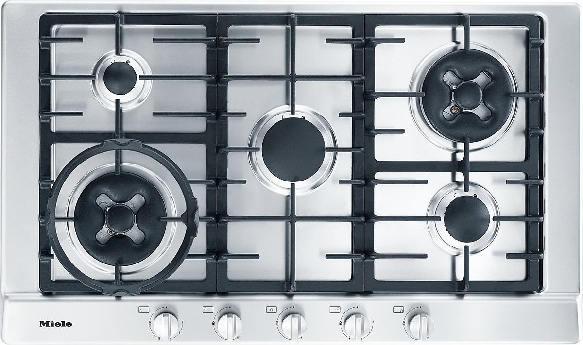 Miele KM2054G Gas inbouwkookplaat Rvs aanbieding