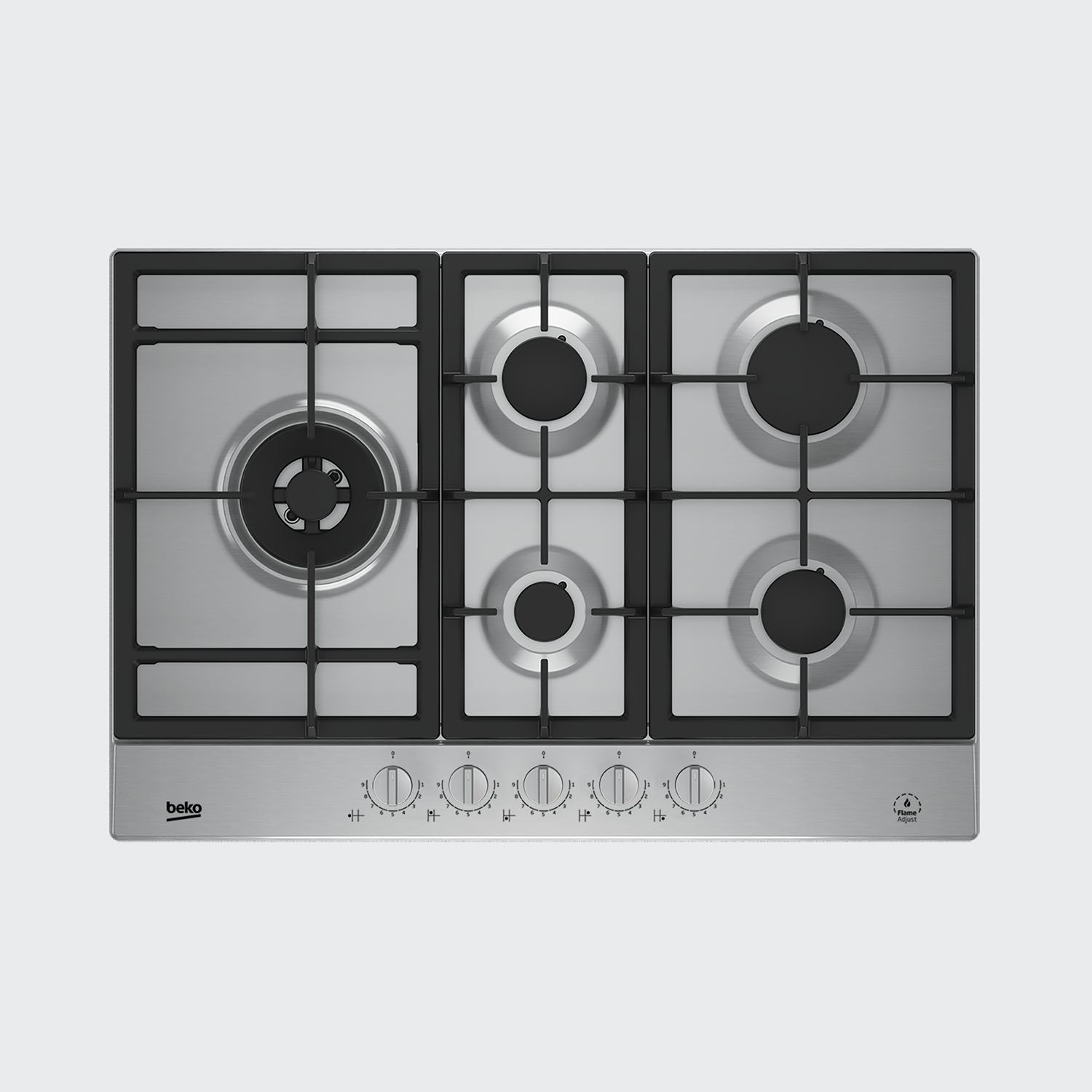 Beko HIAL75325SXNL Gas inbouwkookplaat Zwart aanbieding