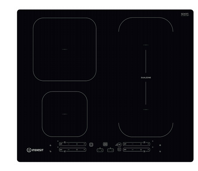 Indesit IB 65B60 NE Inductie inbouwkookplaat Zwart aanbieding