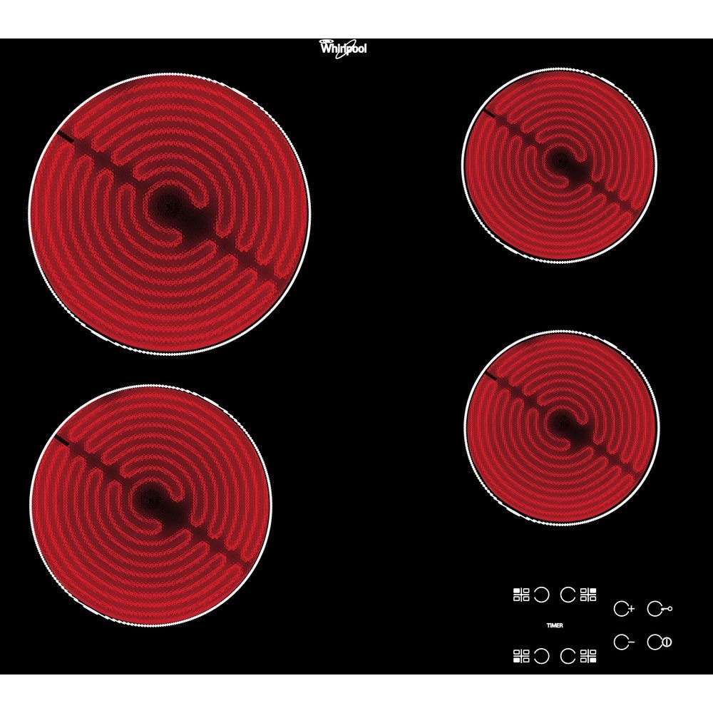 Whirlpool AKT8090NE Keramische inbouwkookplaat Zwart aanbieding