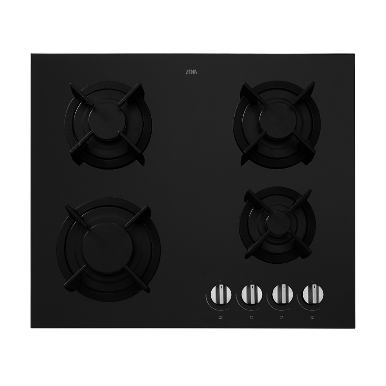 Etna KGG860ZTA Gas inbouwkookplaat Zwart aanbieding