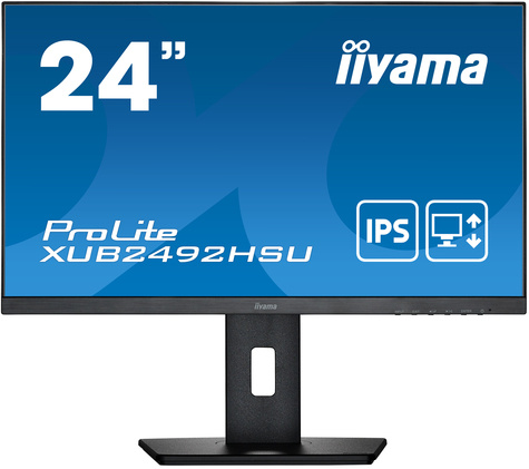 Iiyama 24i ETE IPS-panel 1920x1080 15cm HeightAdj. Stand Pivot 250cd/m Speakers VGA HDMI DisplayPort 4ms USB-HUB (23 8i VIS) aanbieding