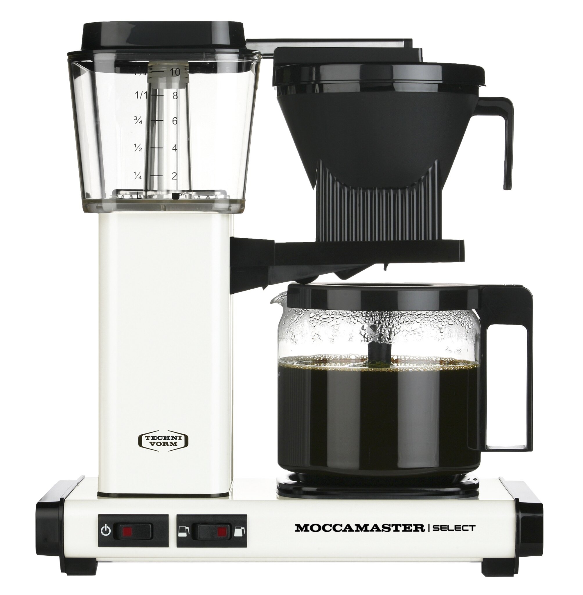 Moccamaster KBG SELECT Koffiefilter apparaat Wit aanbieding