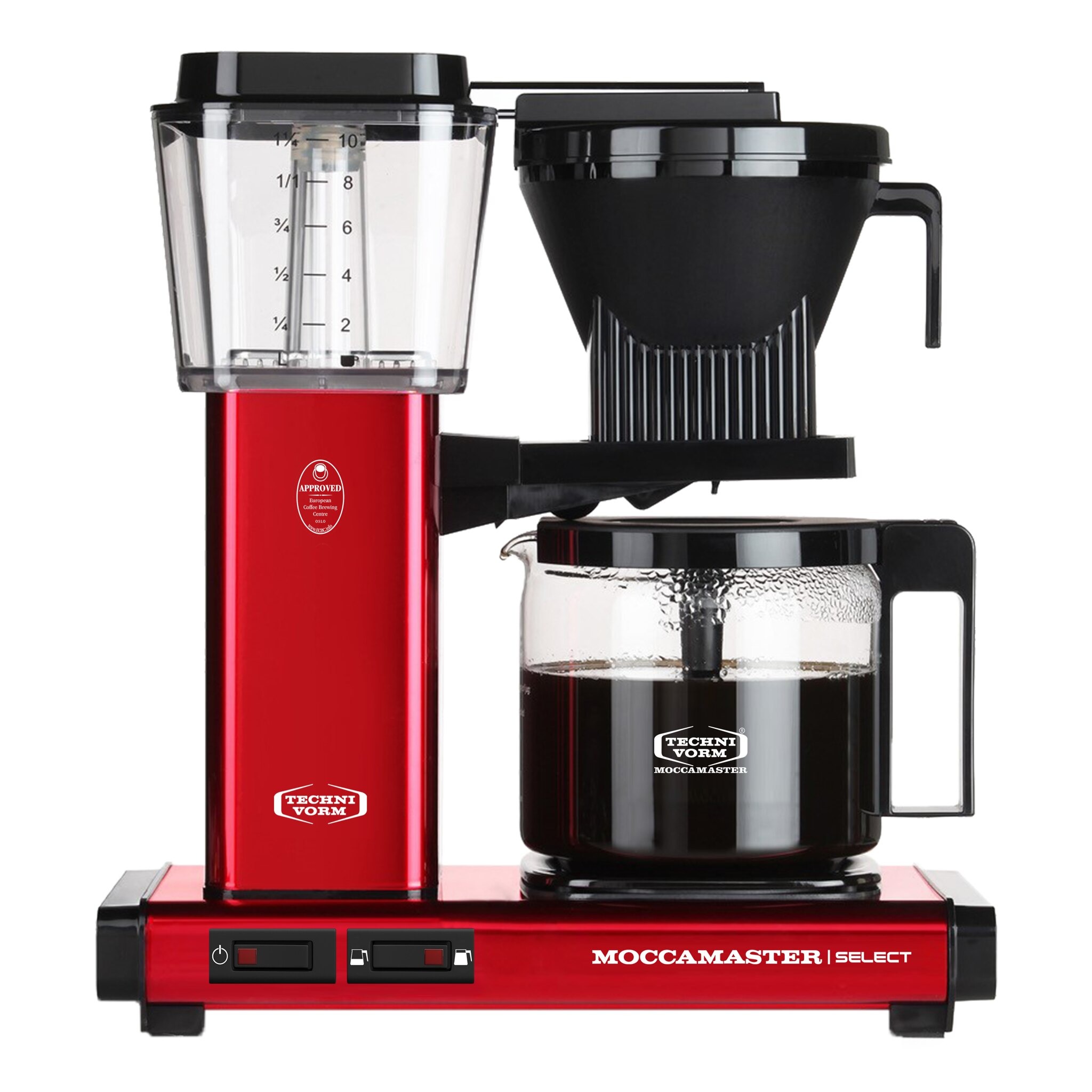 Moccamaster KBG SELECT Koffiefilter apparaat Rood aanbieding