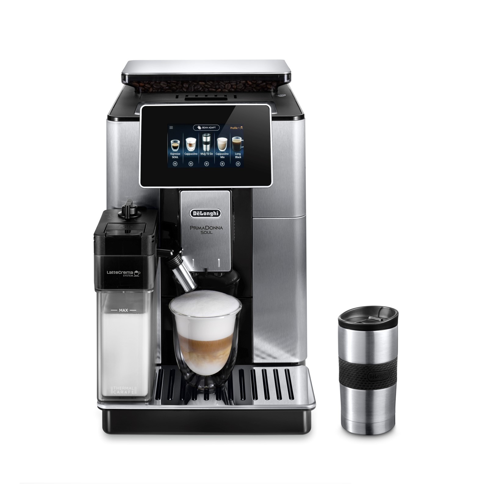 De'Longhi ECAM610.74.MB PrimaDonna Soul Volautomaat Zwart aanbieding