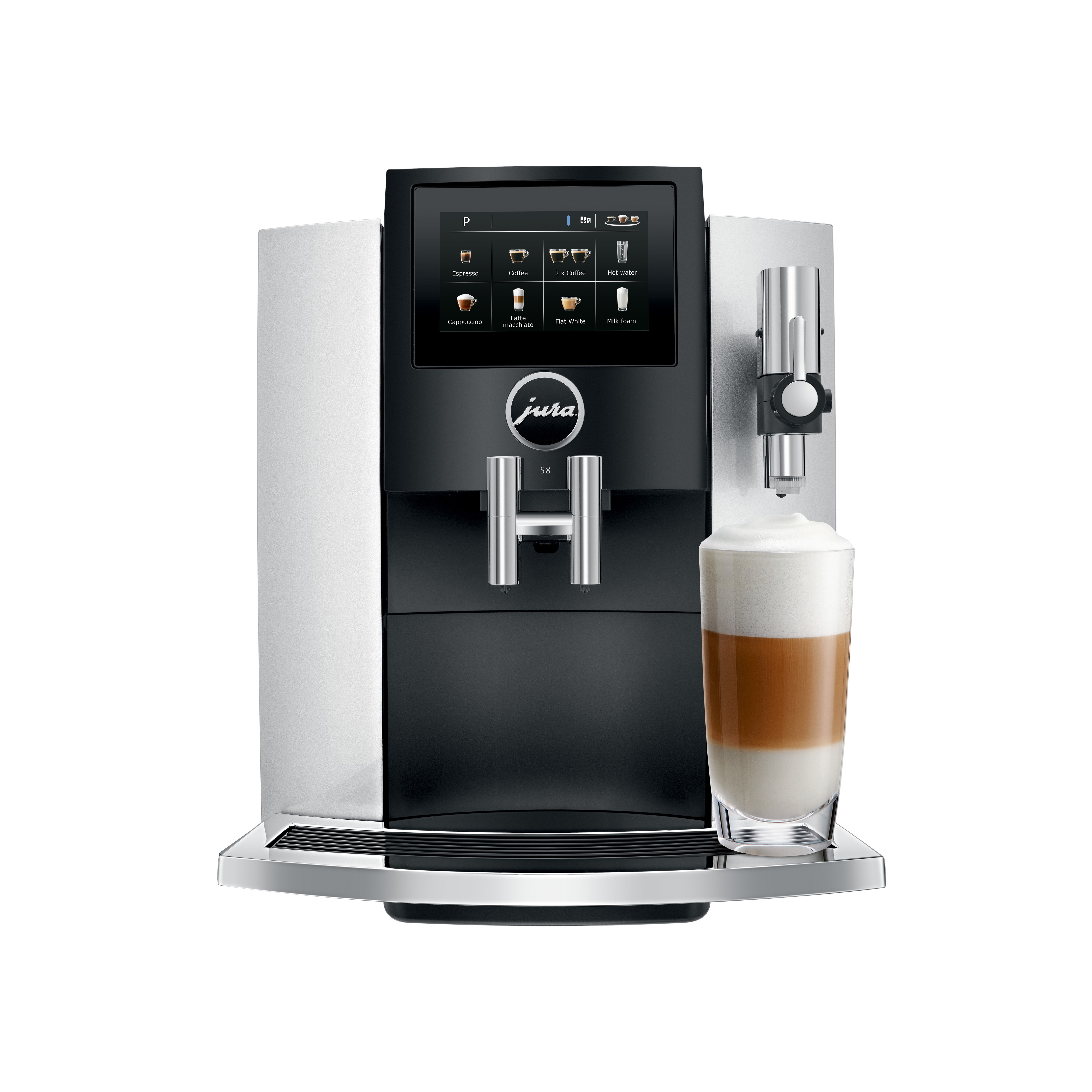 Jura S8 (2020) Volautomaat Zilver aanbieding