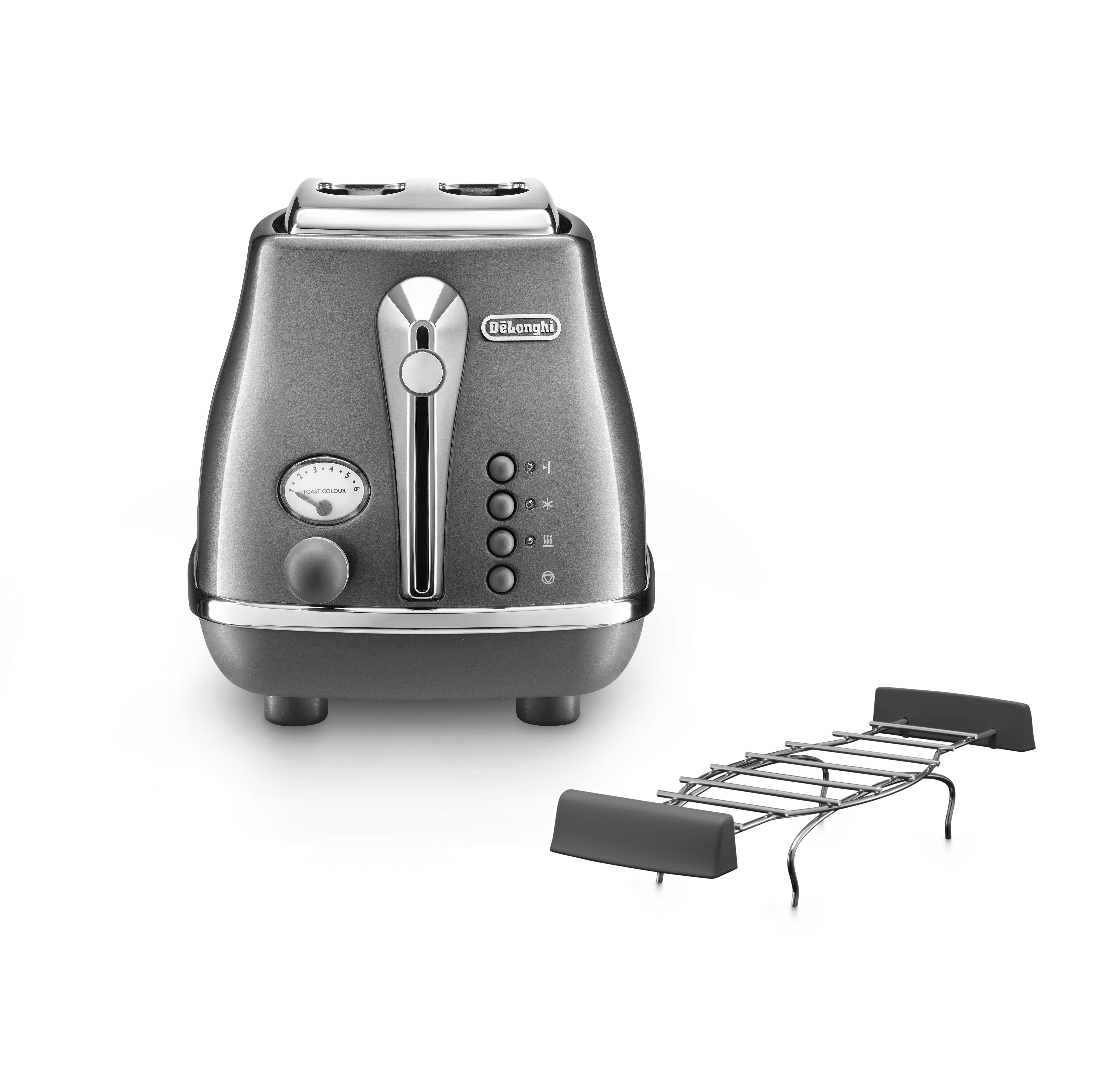 De'Longhi CTOT2103.GY Broodrooster Grijs aanbieding