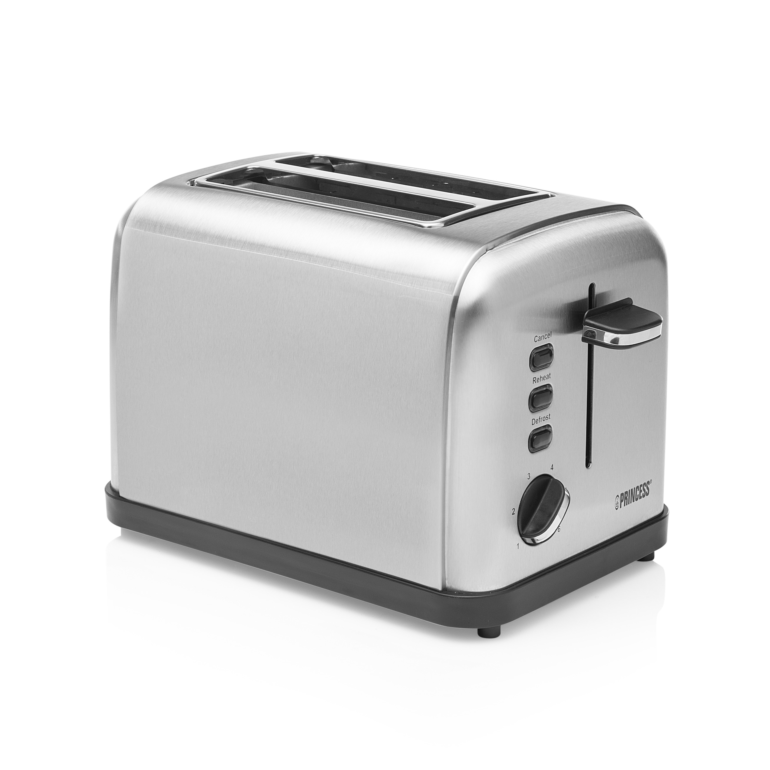 Princess 142354 Toaster Steel 2 Broodrooster Zilver aanbieding