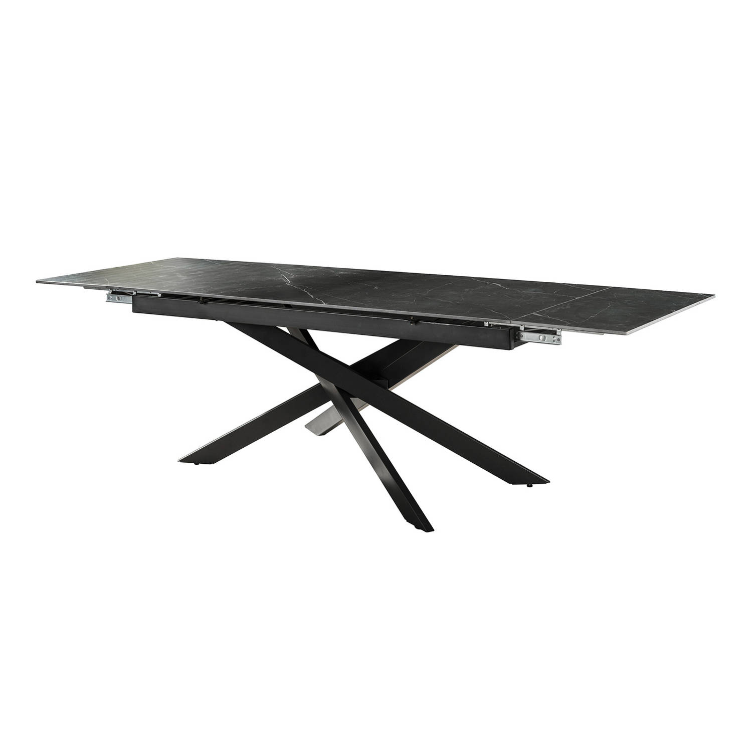 Giga Meubel - Eetkamertafel Keramiek Zwart - Uitschuifbaar - 260x90x76cm aanbieding