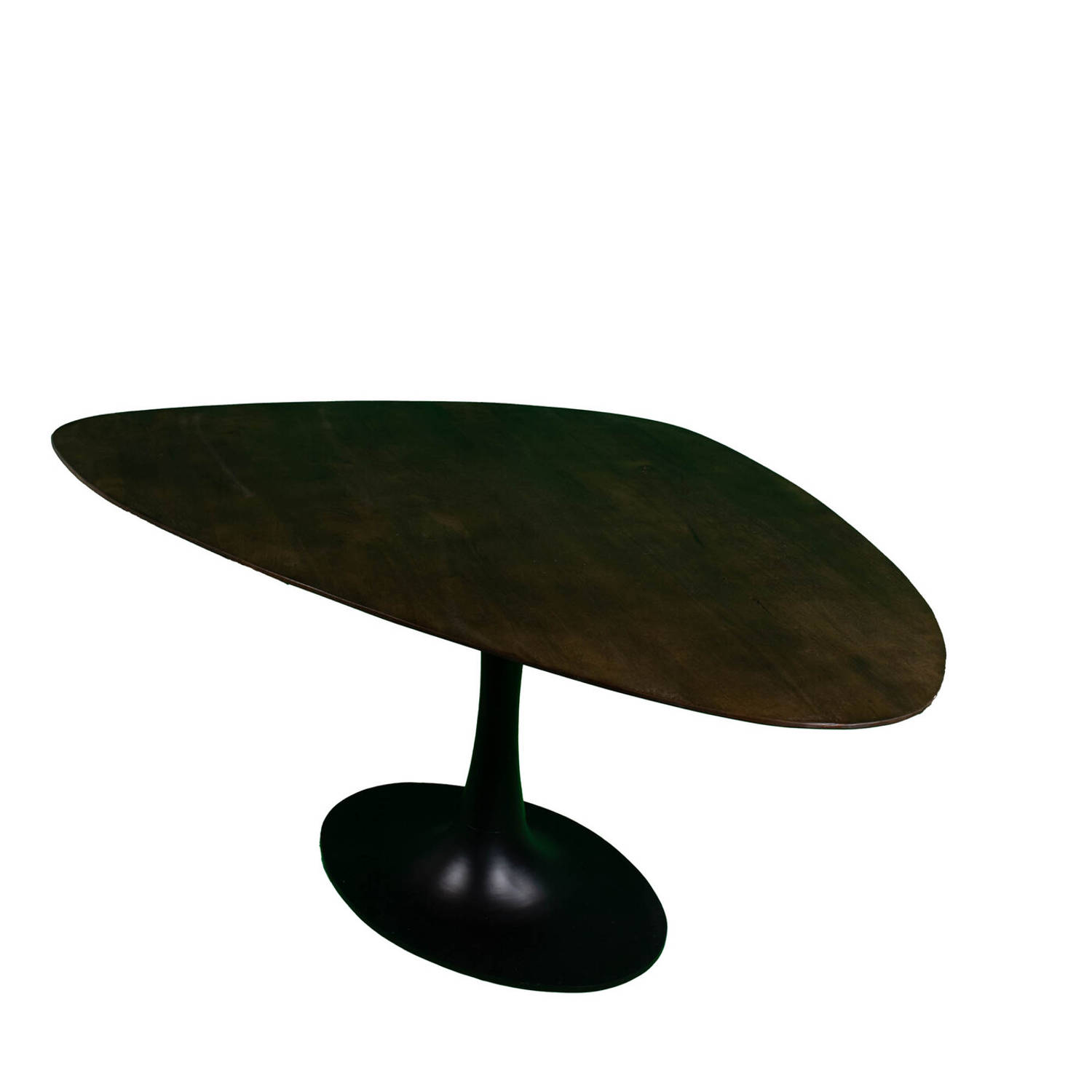 Giga Meubel - Eettafel Kiezel - Bruin - 160cm - O-poot - Eettafel Owen aanbieding