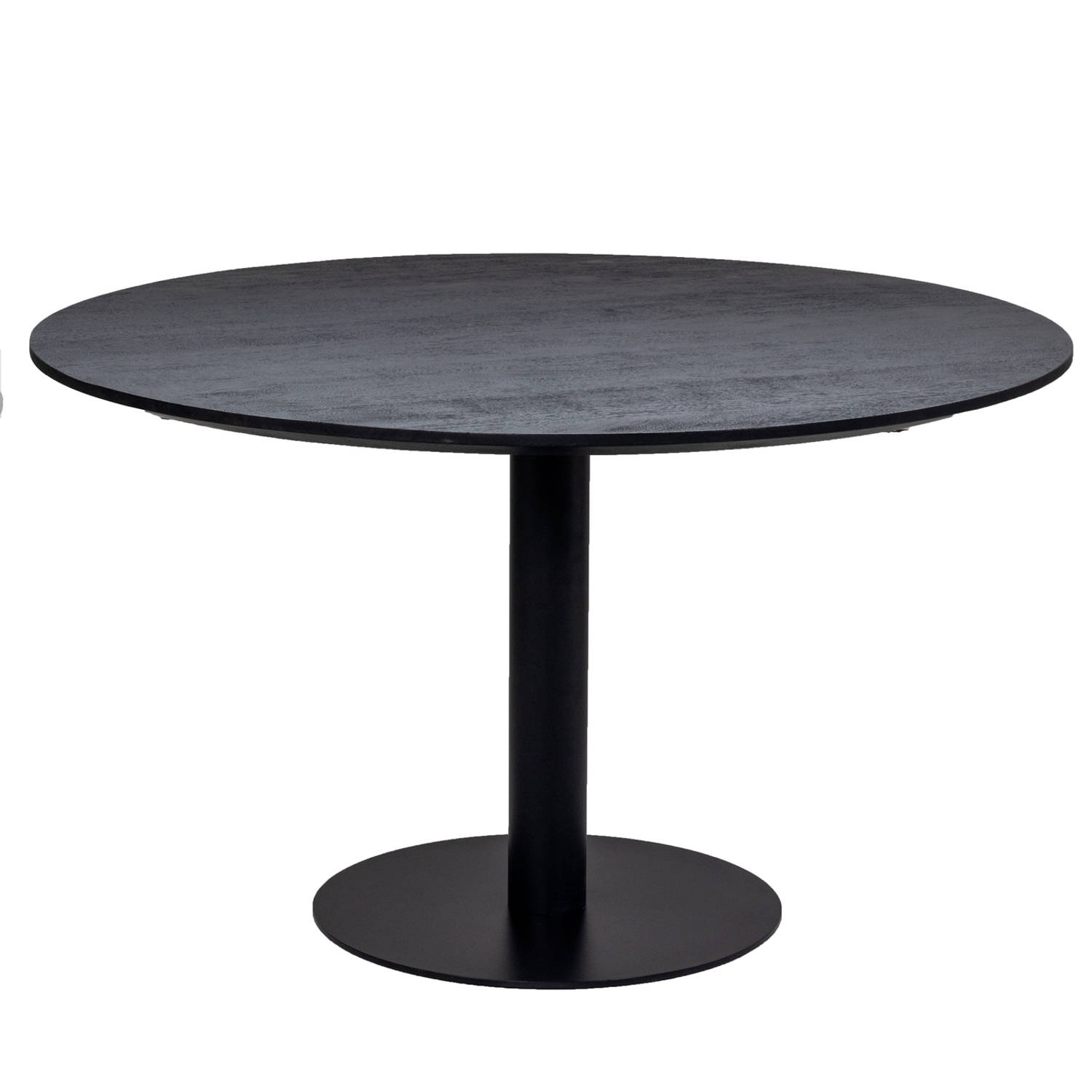 Giga Meubel - Eettafel Rond - Zwart - Ø130cm - Eettafel Parijs aanbieding