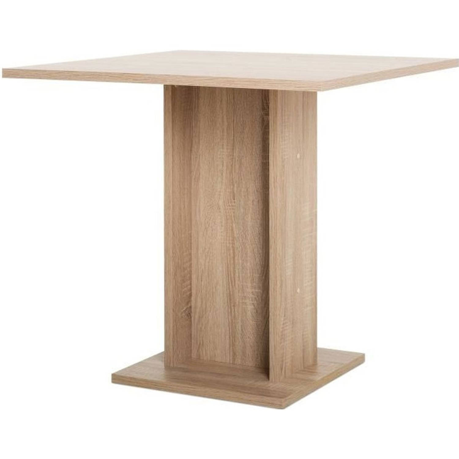 Eettafel voor 2 tot 4 personen - Vierkant - Klassiek - Eiken decor - GUSTAVE - L 80 x W 80 cm aanbieding