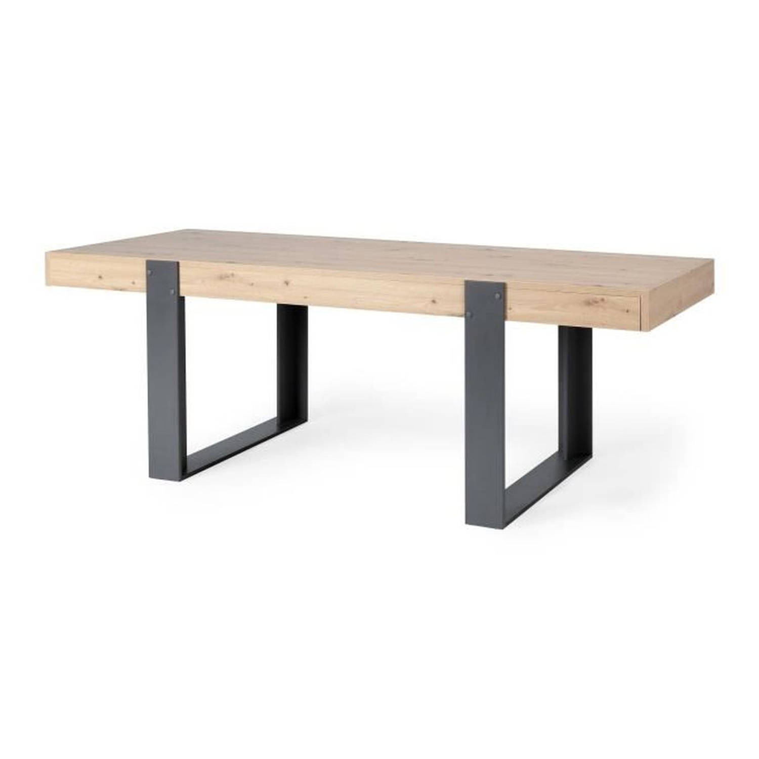 Eettafel - Rechthoekig - Spaanplaat - Industrieel - Loft - B 223,9 x D 93 x H 78,6 cm aanbieding