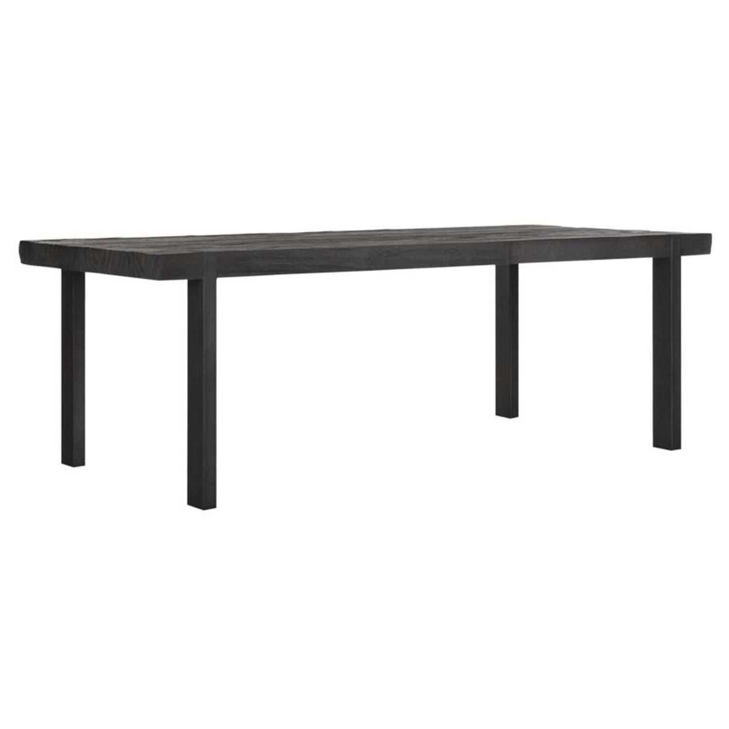 24Designs Timeless Eettafel Beam - B100 X L250 X H78 Cm - Teakhout Zwart aanbieding