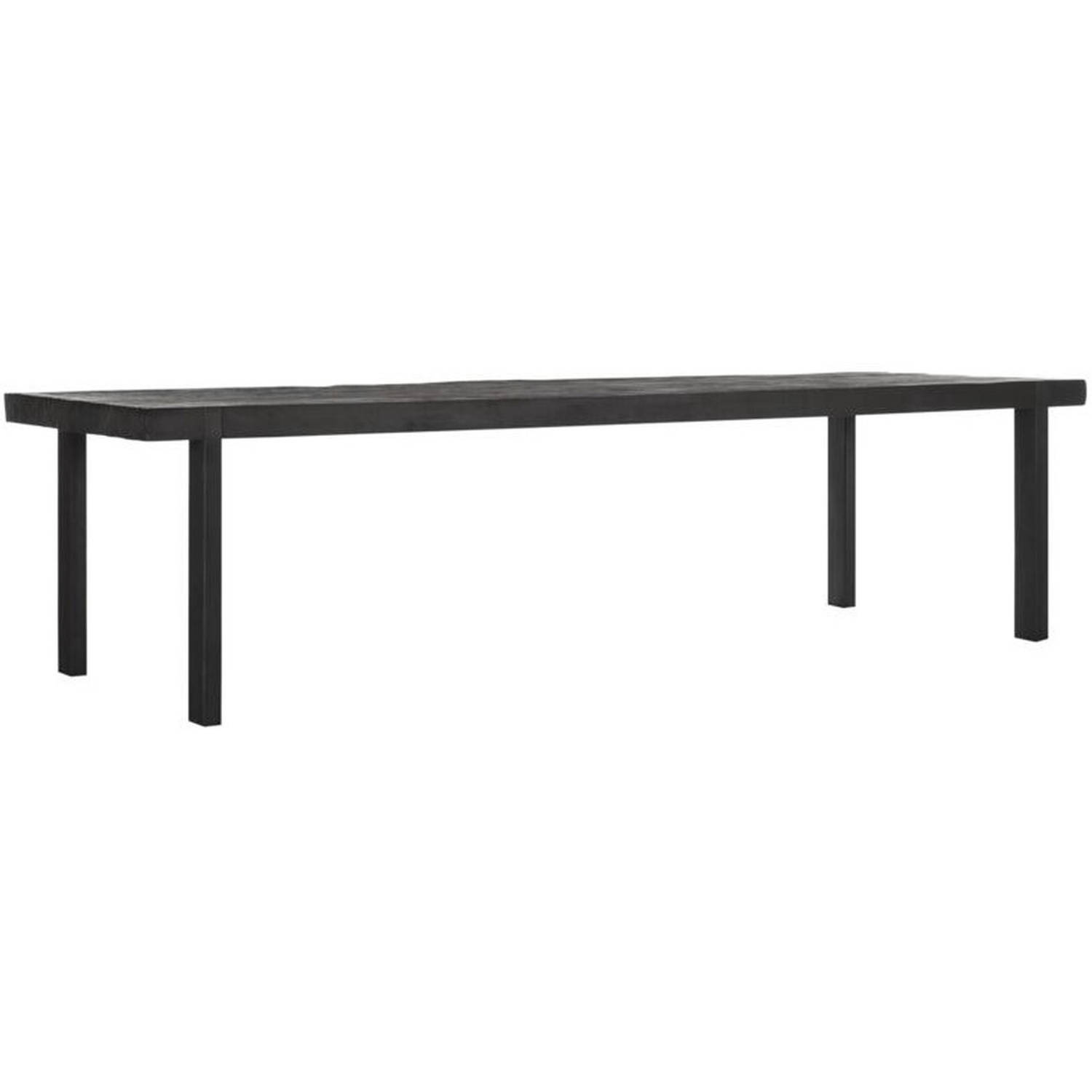 24Designs Timeless Eettafel Beam - L300 X B100 X H78 Cm - Teakhout Zwart aanbieding