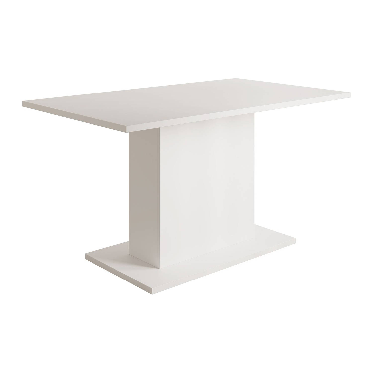 Meubella Eetkamertafel Tova - Wit - 138 cm aanbieding