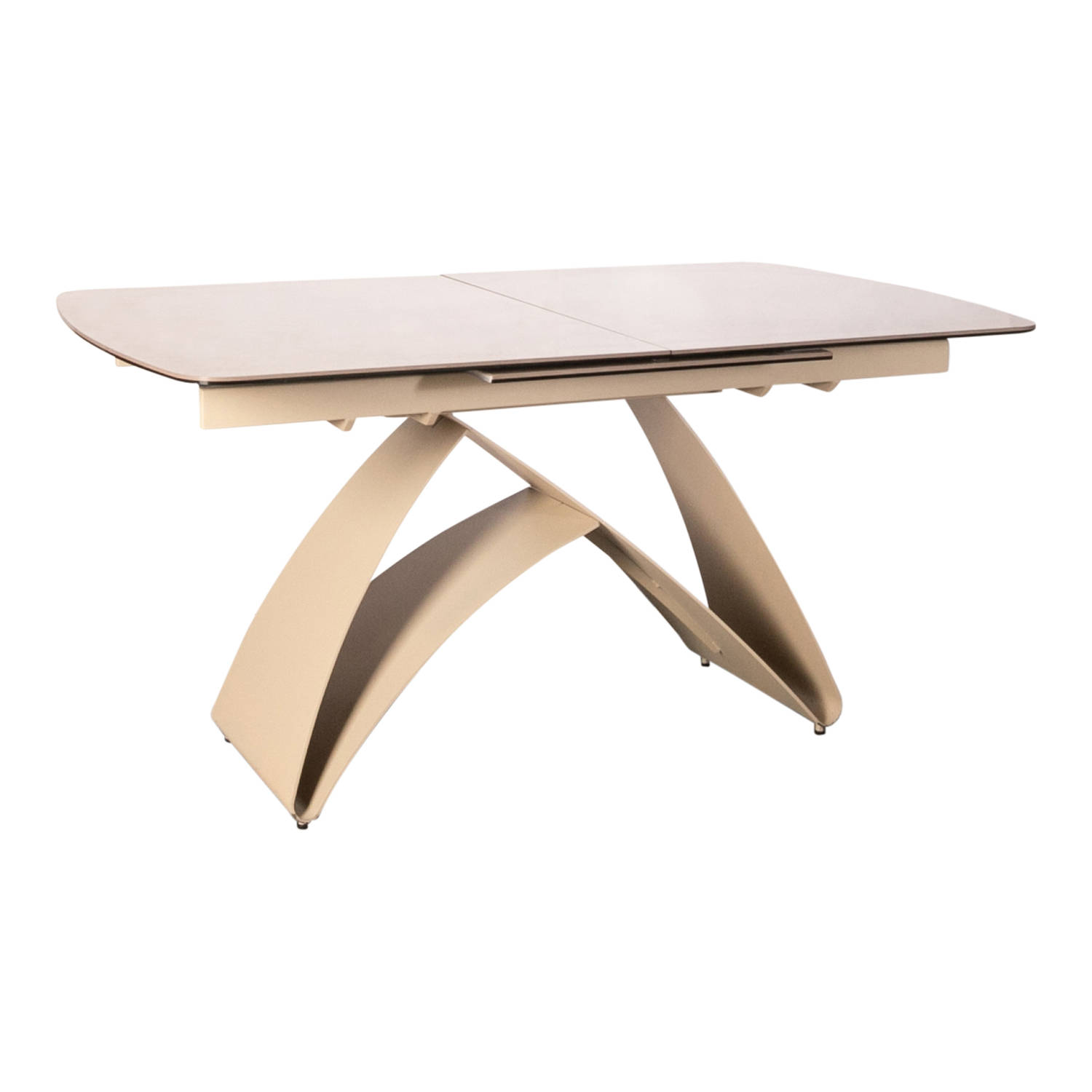 PTMD Shiva Grey ceramic diningtable extendable beigeleg aanbieding