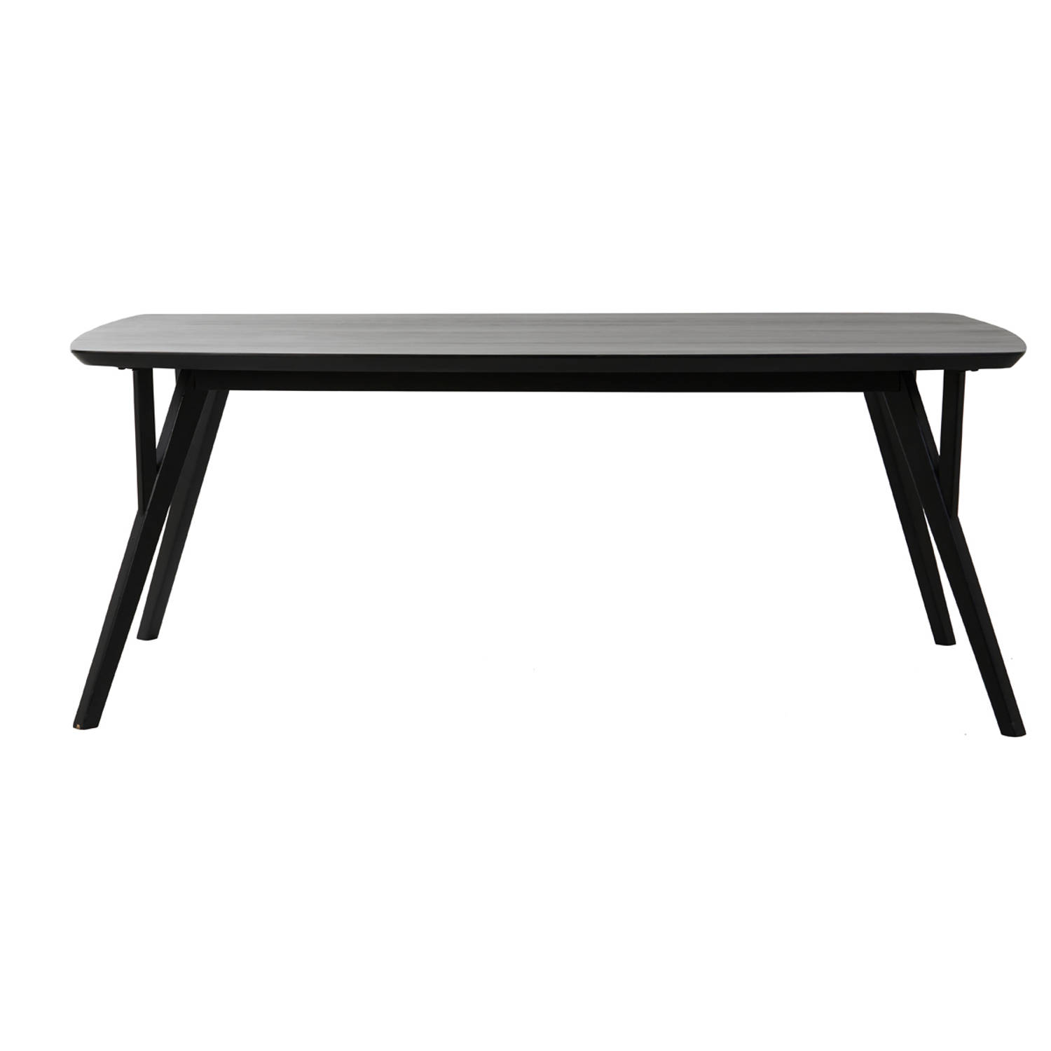 Light & Living - Eettafel QUENZA - 220x100x76cm - Zwart aanbieding