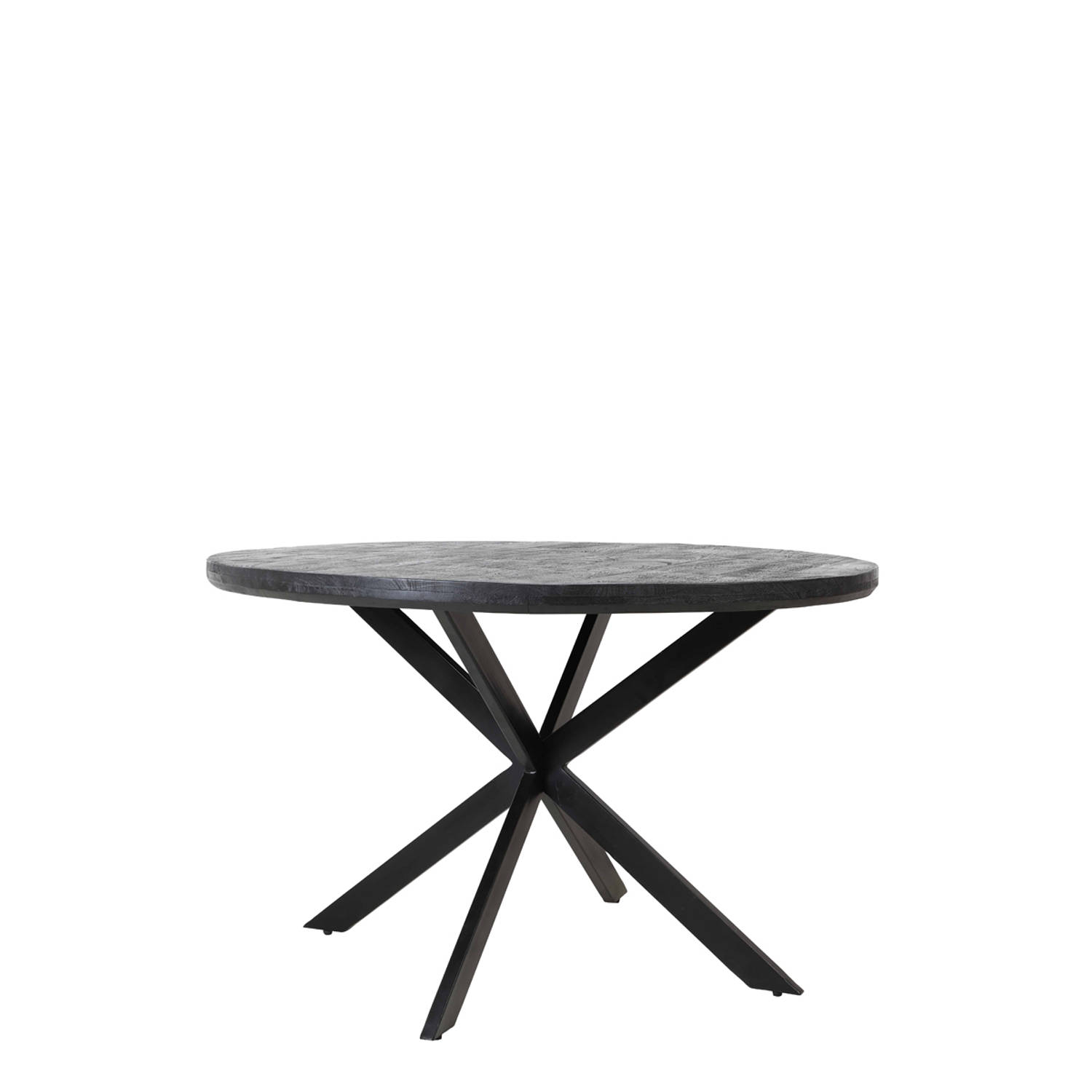 Light & Living - Eettafel YELLOV - Ø120x76cm - Zwart aanbieding