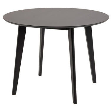 Eetkamertafel Roxy - zwart - 76xØ105 cm - Leen Bakker aanbieding