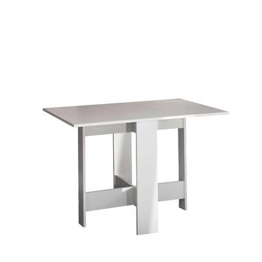 Symbiosis inklapbare tafel Laugen - wit - 73,4x28x76 cm - Leen Bakker aanbieding